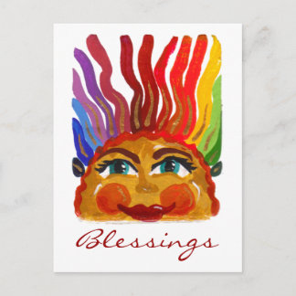 Carte postale Face vers