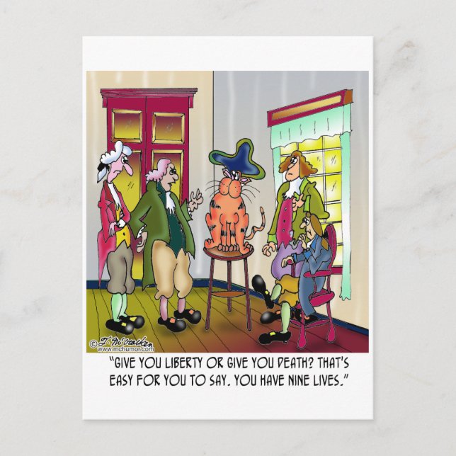 Carte Postale Facile À Dire Donnez-Moi Liberté ou Mort (Devant)