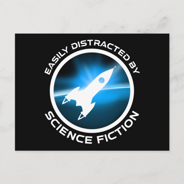 Carte Postale Facilement Distrait Par La Science-Fiction (Devant)