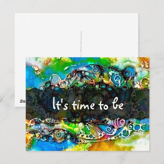Carte Postale Façons De Vivre - Art Neurographique 7 (Devant / Derrière)