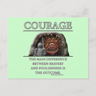 Carte Postale Facteur de stimulation de l'imaginaire de courage