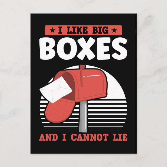 Carte Postale Facteur drôle facteur des postes facteur (Devant)