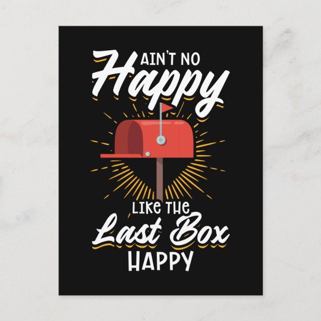 Carte Postale Facteur drôle facteur postal travailleur postal (Devant)