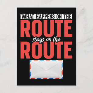 Carte Postale Facteur Drôle Porteur de Courrier