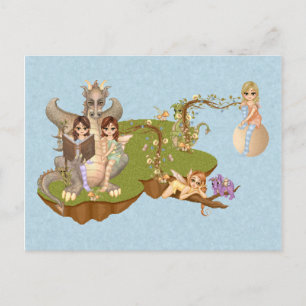 Carte Postale Faery Land Friends Pixel Art