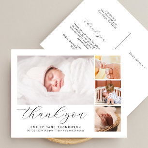 Carte Postale Faire annonce de naissance avec un collage photo e