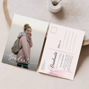 Carte Postale Faire Annonce de Remise de Diplôme avec un Ruban R