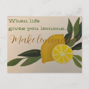 Carte Postale Faire de la limonade