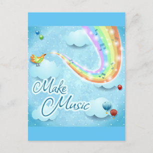 Carte Postale Faire de la musique