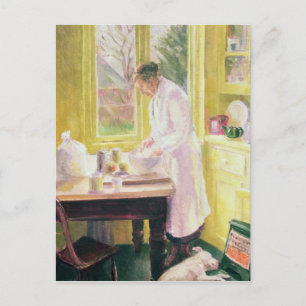 Carte Postale Faire de la tarte aux pommes