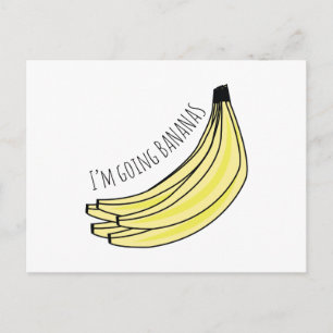 Carte Postale Faire des bananes