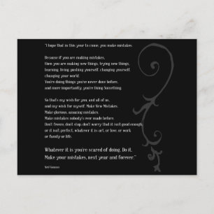 Carte Postale Faire des erreurs