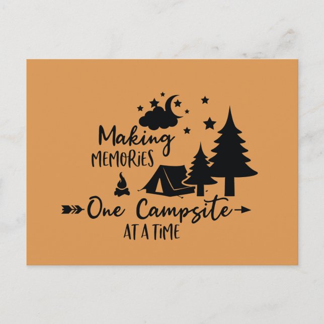 Carte postale Faire des souvenirs un camping à la  (Devant)