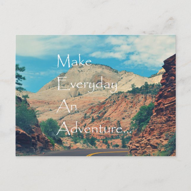 Carte Postale Faire Du Quotidien Une Aventure (Devant)