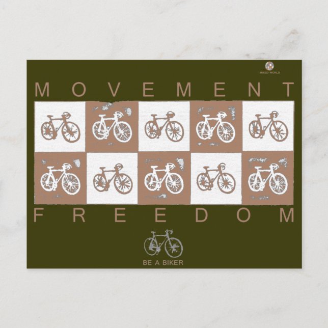 Carte Postale faire du vélo (Devant)