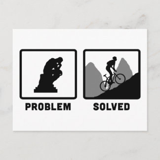 Carte Postale Faire du vélo de montagne