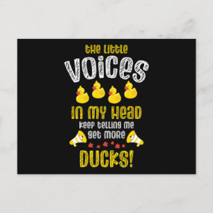 Carte Postale Faire-part 08.Canard en caoutchouc pour les amateurs de canar