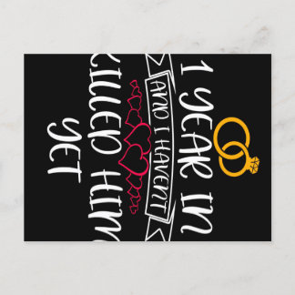 Carte Postale Faire-part 1 an déjà et je ne l'ai toujours pas