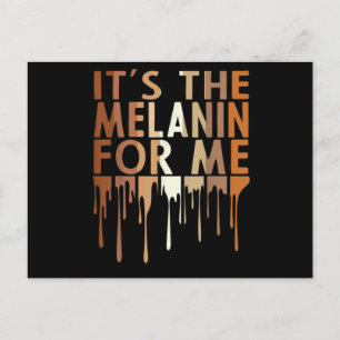 Carte Postale Faire-part 1 C'Est La Mélanine Pour Moi Mélanique Histoire No