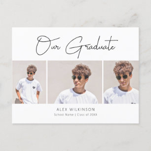 Carte Postale Faire-part 2022 Calligraphie minimaliste moderne 3 Photo Dipl