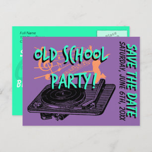 Carte Postale Faire-part 60th Birthday Party 60s Enregistrer la date