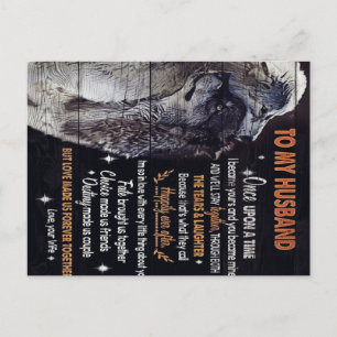 Carte Postale Faire-part À ma conception de mari Citations D'Amour Au Mar