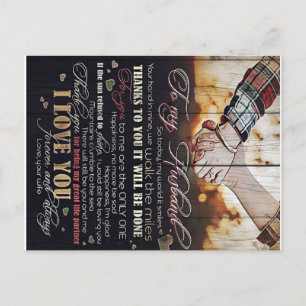 Carte Postale Faire-part À mon cadeau de mari Lettre Pour Lui