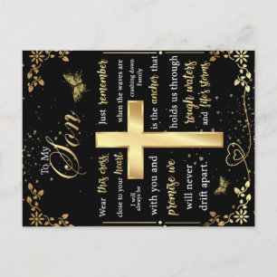 Carte Postale Faire-part À Mon Fils Cadeau, Amant Papillon, Lettre Fils Flo