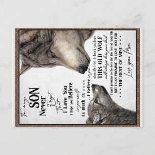 Carte Postale Faire-part À Mon Fils Don, Maman Et Fils, Lettre D'Amour À So