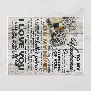 Carte Postale Faire-part À mon mari   À Mon Mari   Citations d'amour pour l