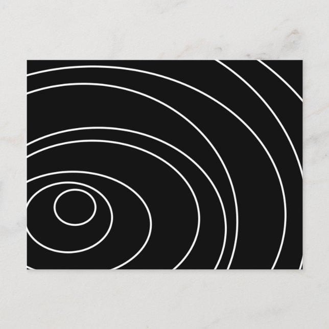Carte Postale Faire-part Abstract pattern - black and white. (Devant)