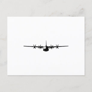 Carte Postale Faire-part Aéronefs militaires C-130 Hercules