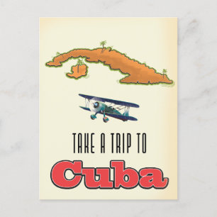 Carte Postale Faire-part Affiche de vacances à Cuba