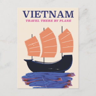 Carte Postale Faire-part Affiche de voyage au Vietnam