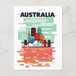 Carte Postale Faire-part Affiche de voyage Australie