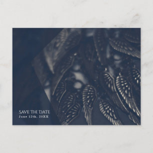 Carte Postale Faire-part Ailes d'ange sombre Gothique Glam Chic Save the Da