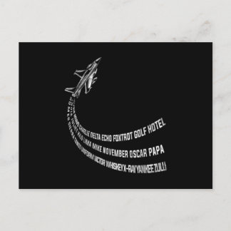 Carte Postale Faire-part Airplane Airport Pilot