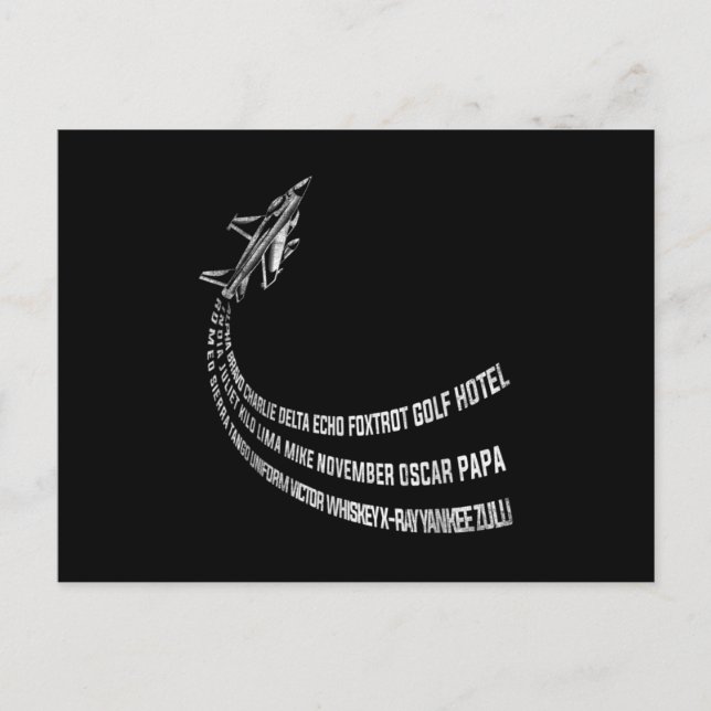 Carte Postale Faire-part Airplane Airport Pilot (Devant)