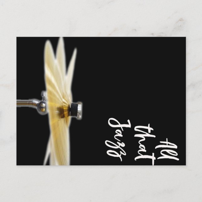Carte Postale Faire-part All that Jazz (Devant)