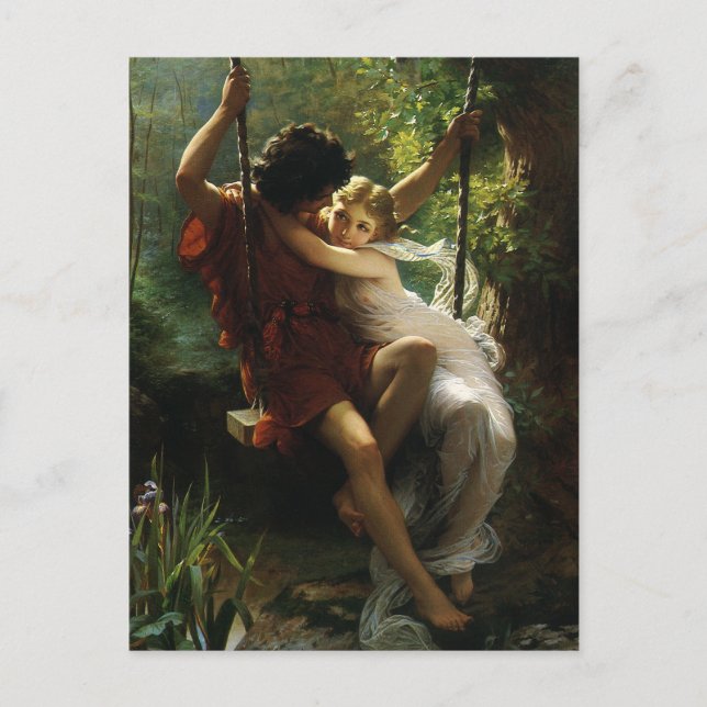 Carte Postale Faire-part Amateurs en Swing. Printemps, Enregistrer la date (Devant)