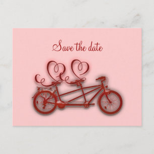 Carte Postale Faire-part amour tandem