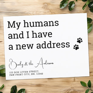 Carte Postale Faire-part Amusant animal de compagnie Nouvelle adresse Nous