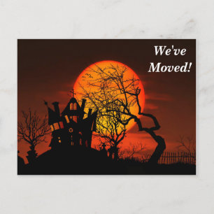 Carte Postale Faire-part Ancienne maison Nous avons déménagé Nouvelle adres