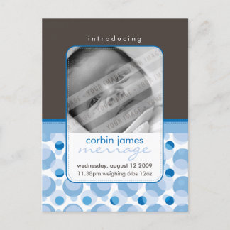 Carte Postale Faire-part ANnonce de bébé :: bonjour bébé 6
