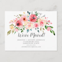 Annonce de déménagement de fleurs de pivoines rose