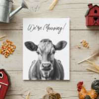 Annonce de déménagement drôle de vache 