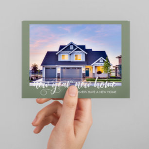 Carte Postale Faire-part Annonce de déménagement pour la nouvelle année Pho