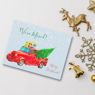 Carte Postale Faire-part Annonce de déménagement pour les fêtes de Noël Nou