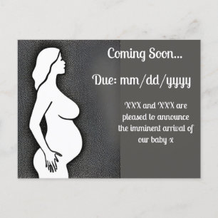 Carte Postale Faire-part Annonce de grossesse