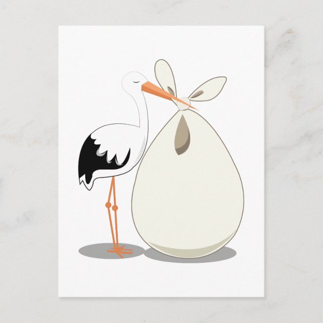 Carte Postale Faire-part Annonce de naissance (Devant)